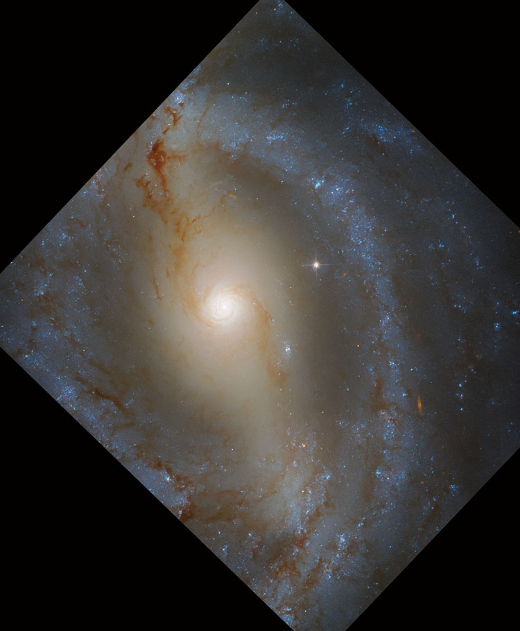 HST image of part of spiral galaxy NGC 5921