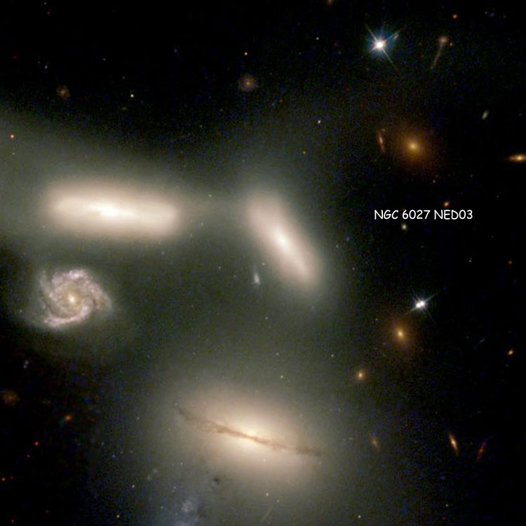 HST image of lenticular galaxy PGC 56575 (= NGC 6027b), a member of Seyfert's Sextet and Hickson Compact Group 79