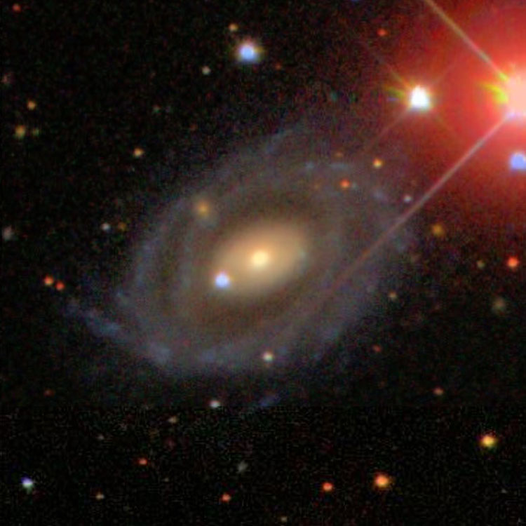 SDSS image of spiral galaxy NGC 6100