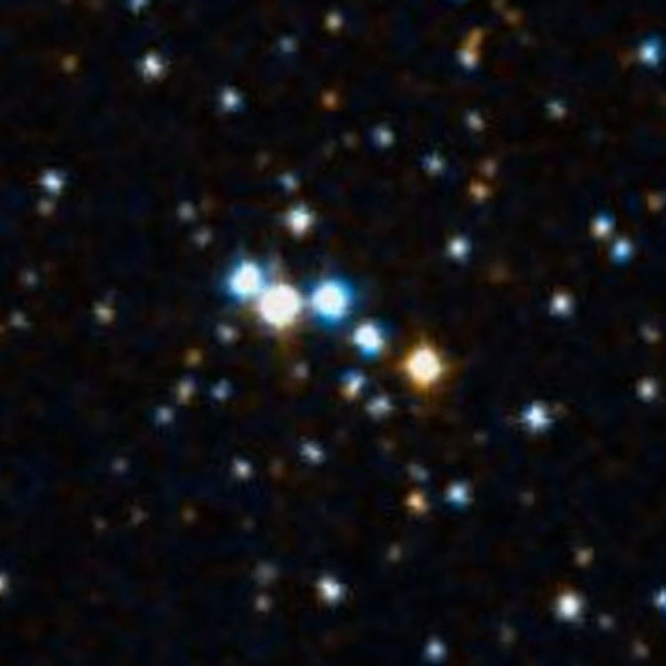 DSS image of the group of stars listed as NGC 629