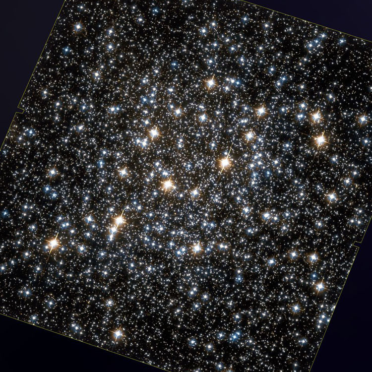 HST image of stars in the core of globular cluster NGC 6362