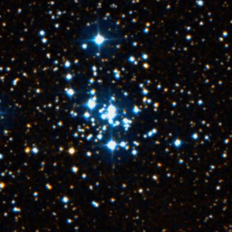 DSS image of open cluster NGC 637
