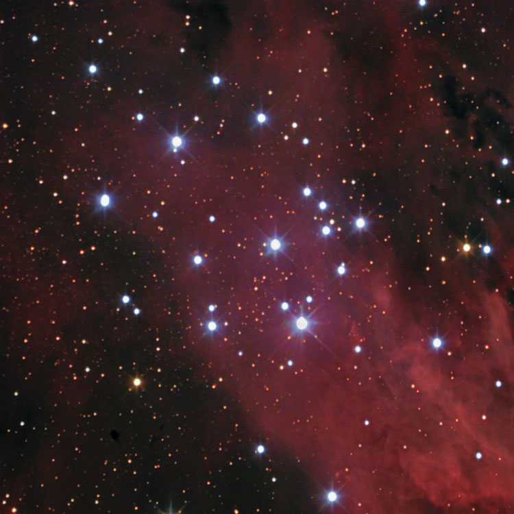 Misti Mountain Observatory closeup of open cluster NGC 6530