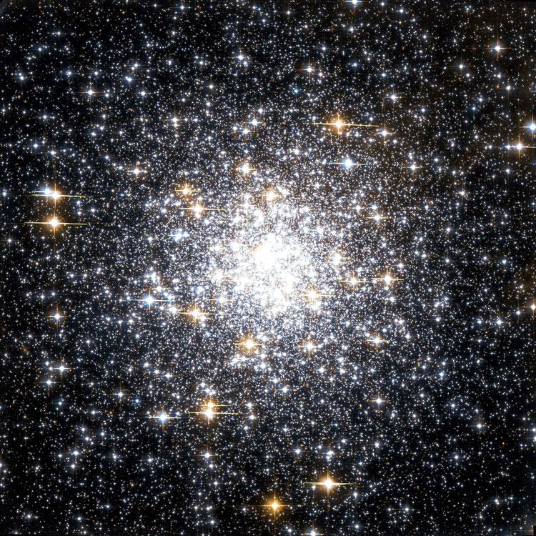 HST image of the core of globular cluster NGC 6637, also known as M69