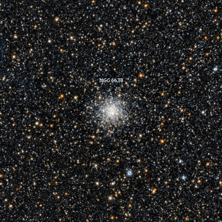 PanSTARRS image of region near globular cluster NGC 6638