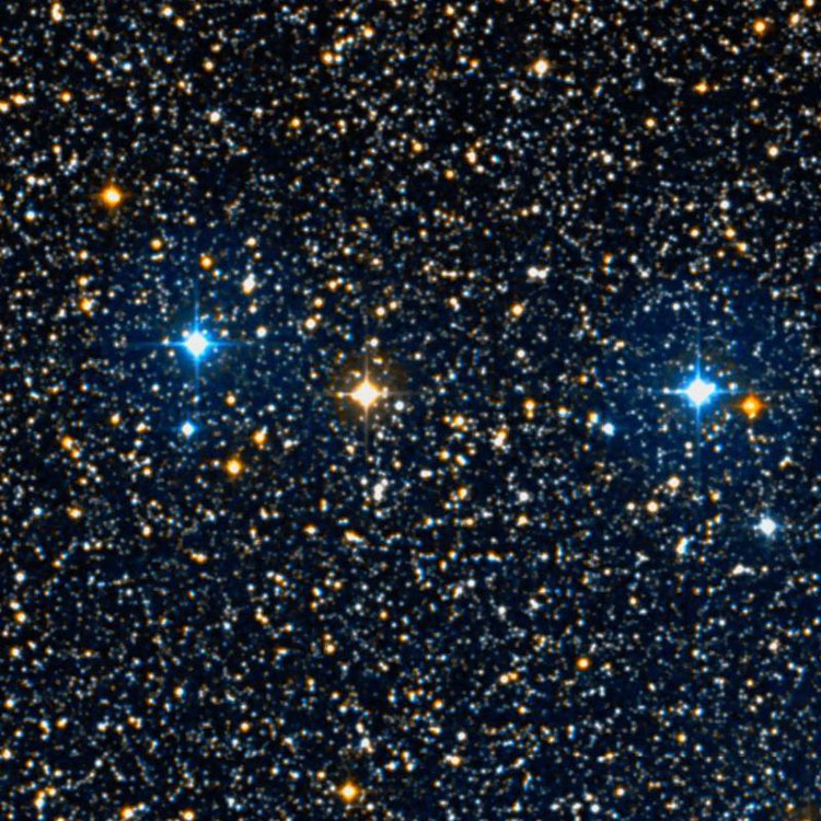 DSS image of region centered near open cluster NGC 6795