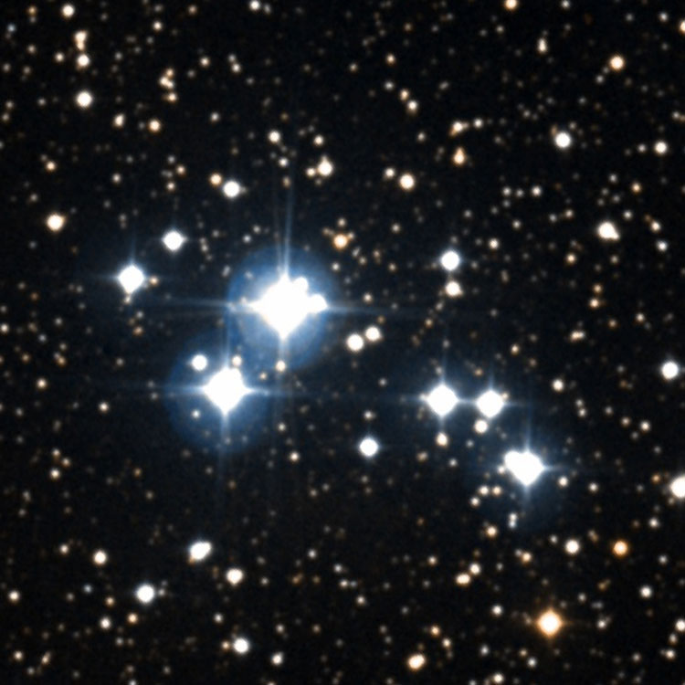 DSS image of open cluster NGC 7160