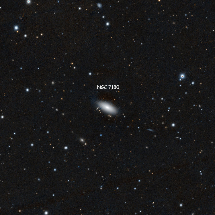 PanSTARRS image of region near lenticular galaxy NGC 7180