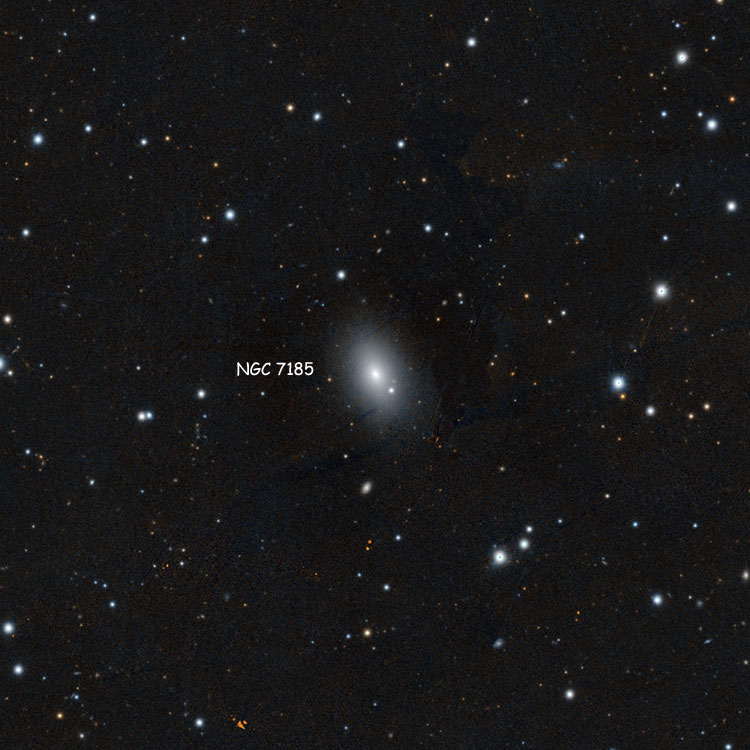 PanSTARRS image of region near lenticular galaxy NGC 7185