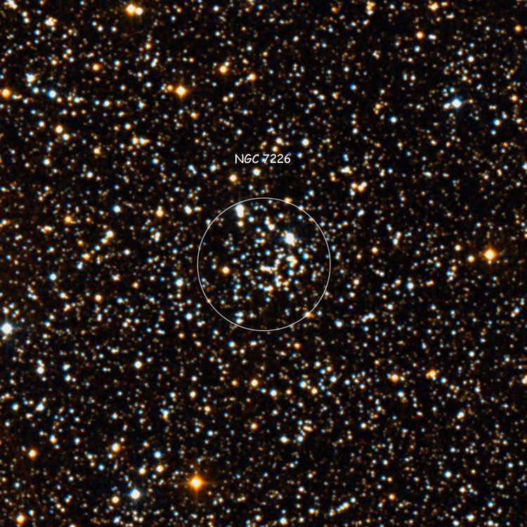 DSS image of region near open cluster NGC 7226, also known as OCL 226