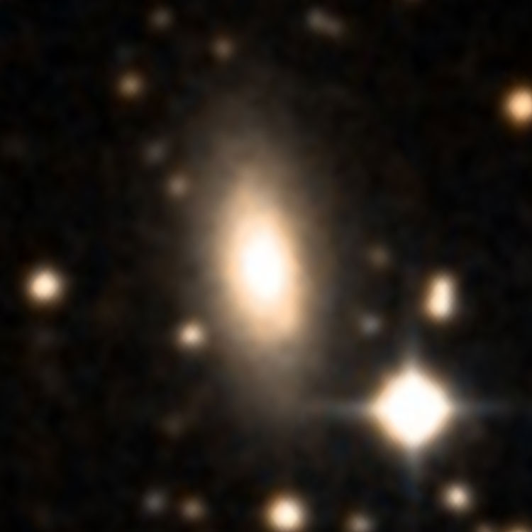 DSS image of lenticular galaxy NGC 7227
