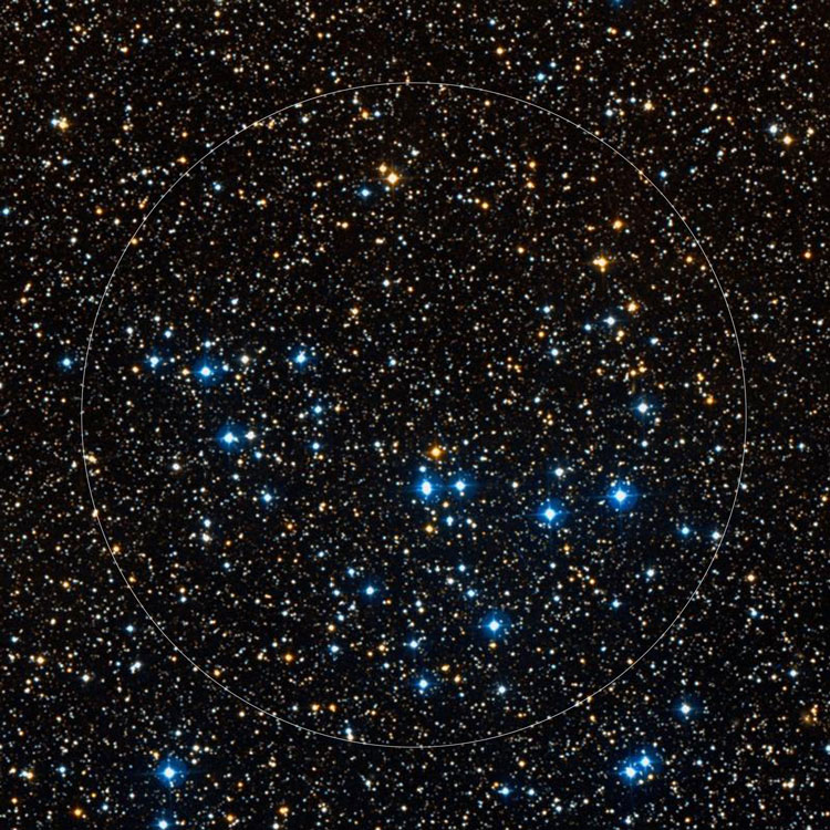 DSS image of region region open cluster NGC 7243