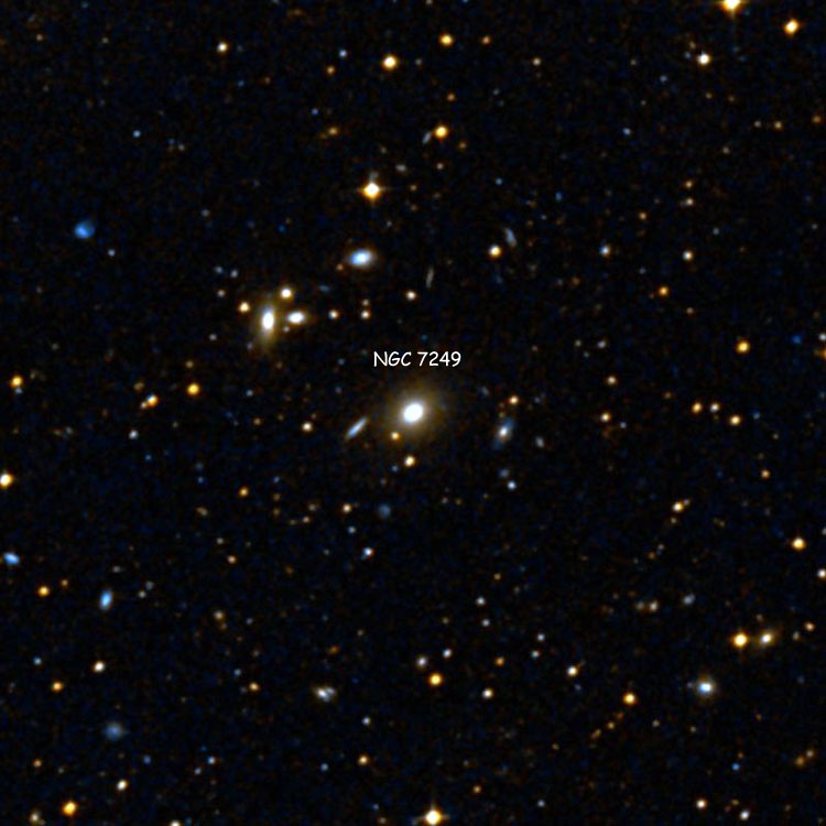 DSS image of region near lenticular galaxy NGC 7249