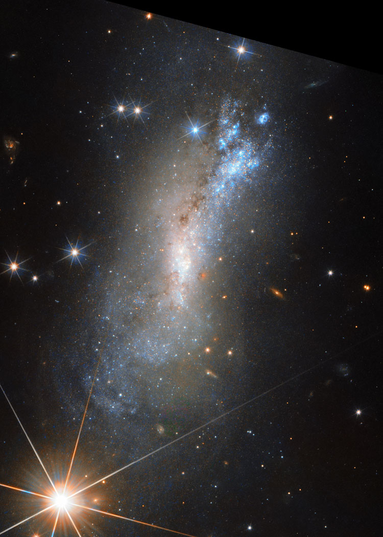 HST image of irregular galaxy NGC 7250