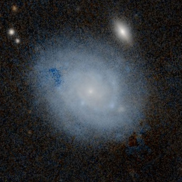 PanSTARRS image of spiral galaxy NGC 7259, also showing PGC 735447