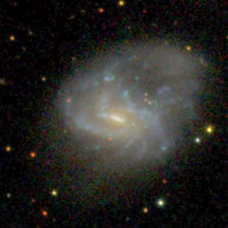 SDSS image of spiral galaxy NGC 7303
