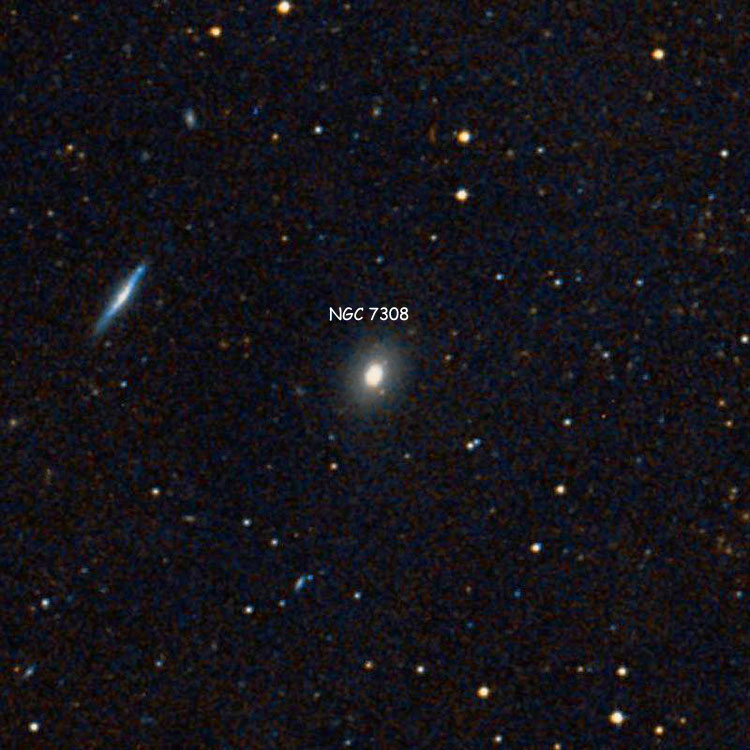 DSS image of lenticular galaxy NGC 7308