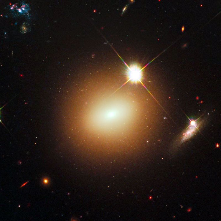 HST image of elliptical galaxy NGC 7317, part of Stephan's Quintet, also known as Arp 319 and Hickson Compact Group 92
