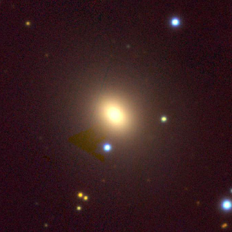 PanSTARRS image of central region of elliptical galaxy NGC 7330