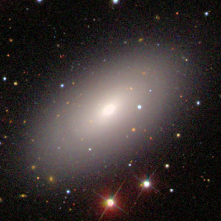 SDSS image of lenticular galaxy NGC 7457