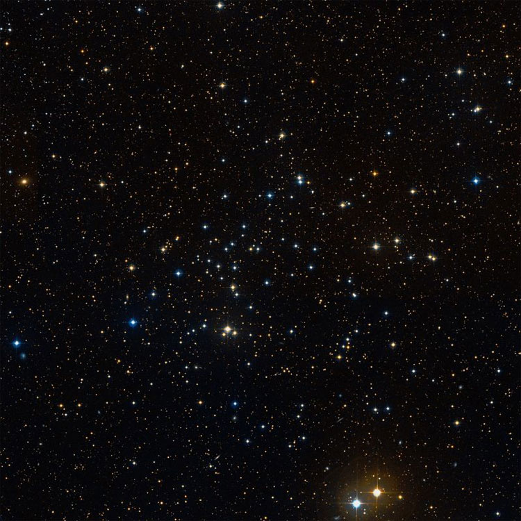 DSS image of region near open cluster NGC 752