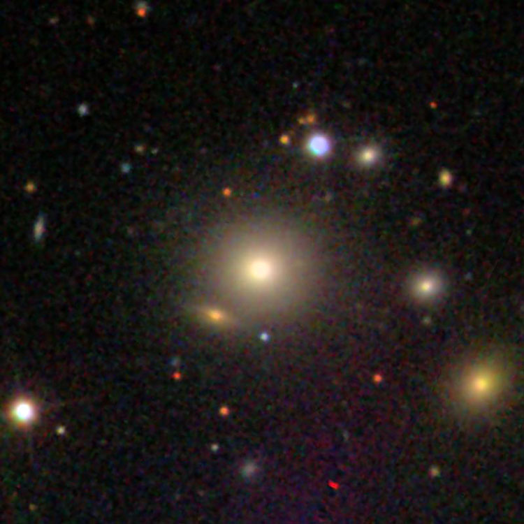 SDSS image of lenticular galaxy NGC 7602