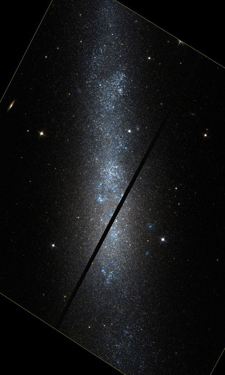 HST image of part of spiral galaxy NGC 784