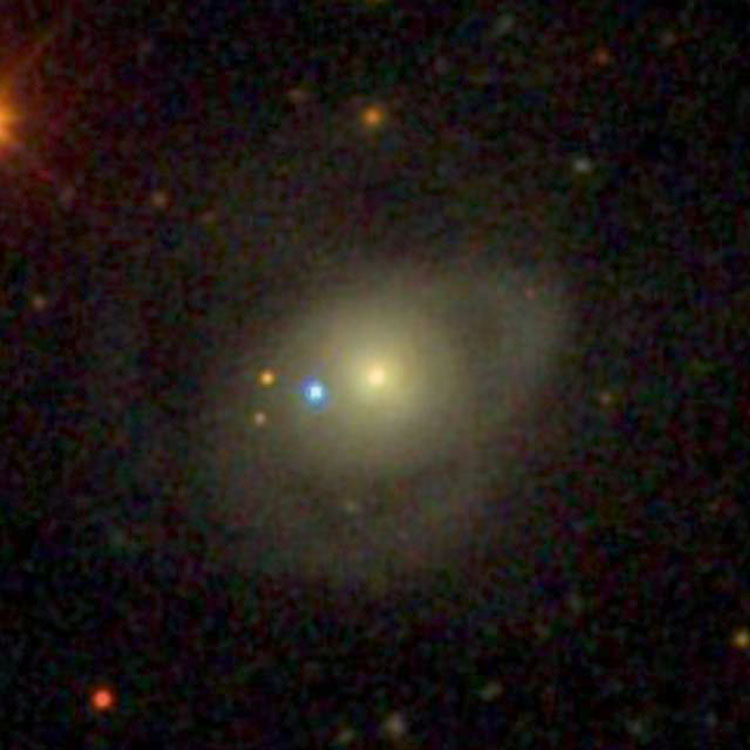 SDSS image of peculiar lenticular galaxy NGC 868