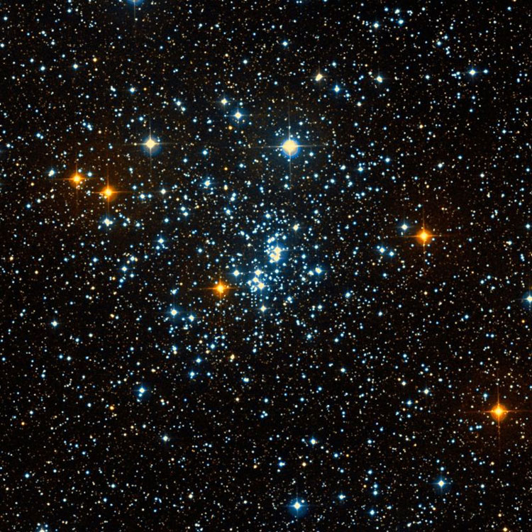 DSS image of open cluster NGC 884, or Chi Persei