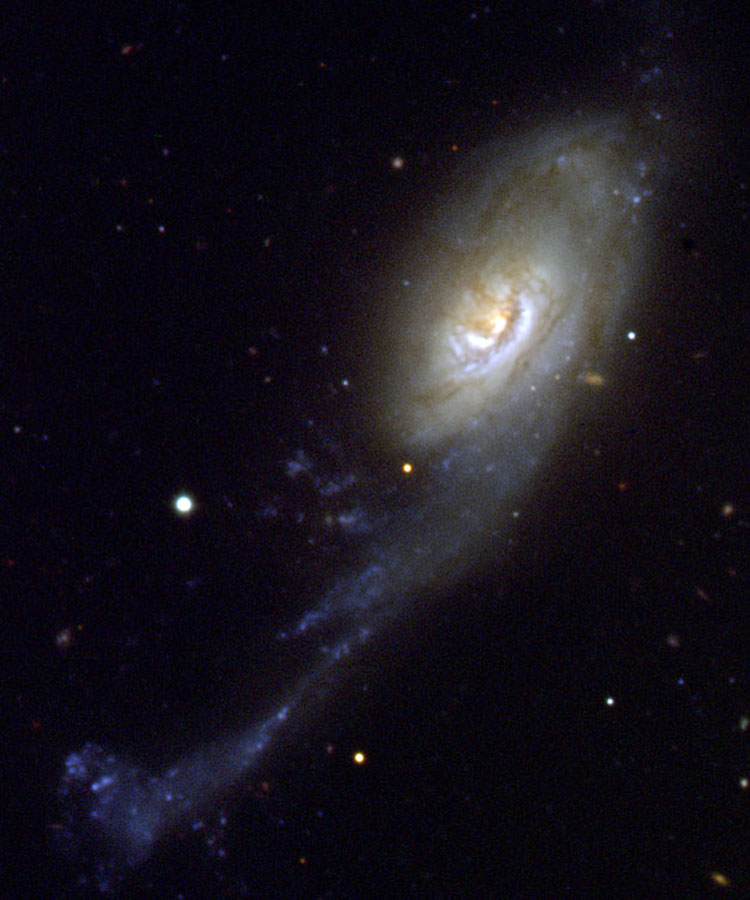 ESO image of spiral galaxy NGC 92, which is a member of Robert's Quartet