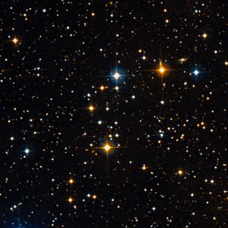 DSS image of region near open cluster NGC 956