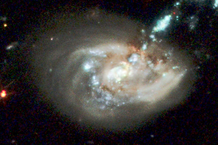 HST image of spiral galaxy PGC 101374, which with PGC 37639 comprises Arp 194
