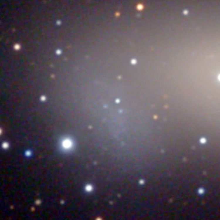 HST image of irregular galaxy PGC 10139 (also called NGC 1023A) and part of its apparent companion, NGC 1023, with which it comprises Arp 135