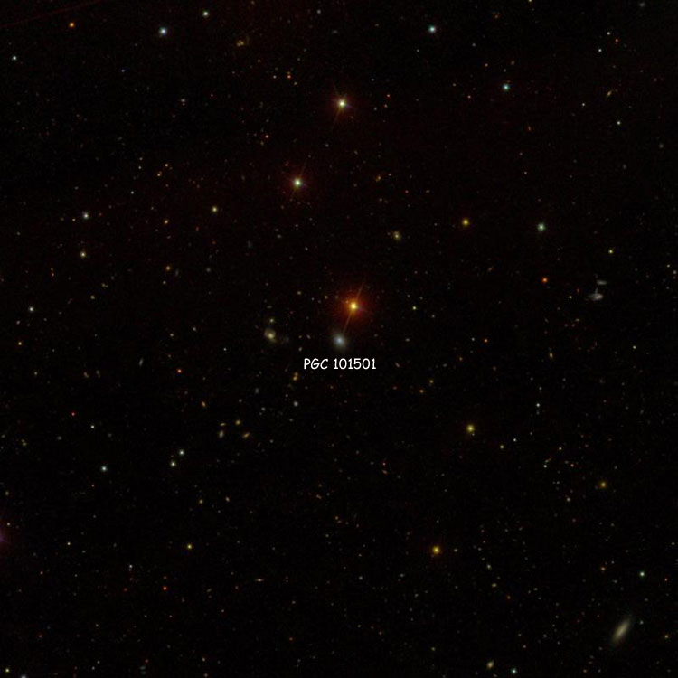 SDSS image of region near spiral galaxy PGC 101501