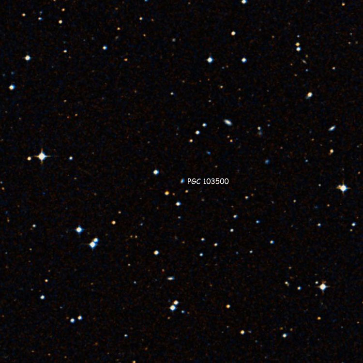 DSS image of region near spiral galaxy PGC 103500