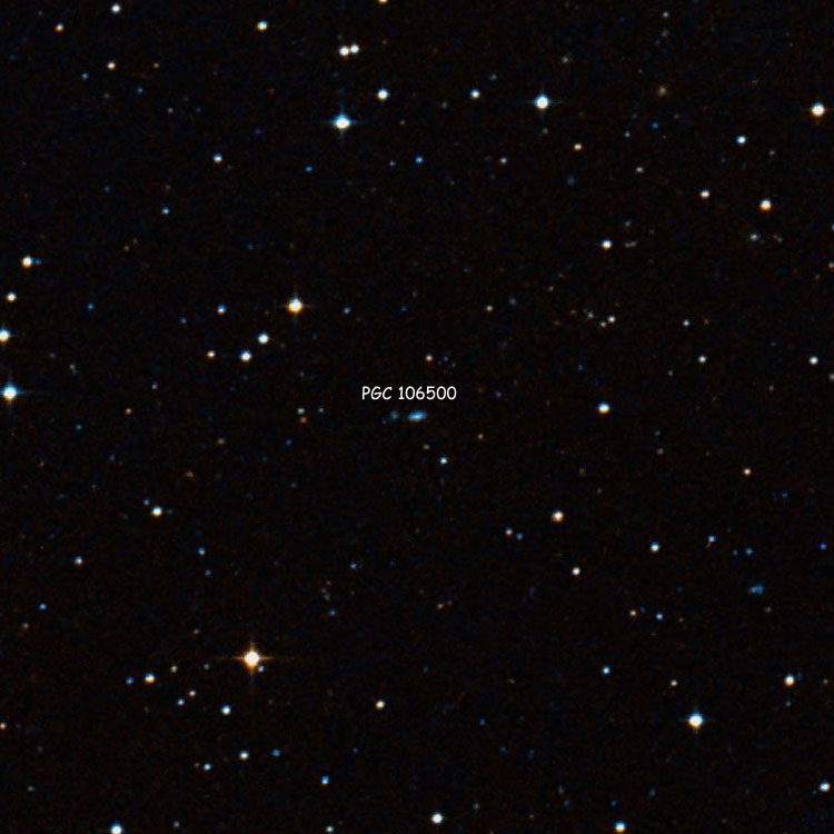 DSS image of region near spiral galaxy PGC 106500