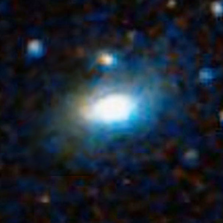 DSS image of lenticular galaxy PGC 10867, which is sometimes misidentified as NGC 1105