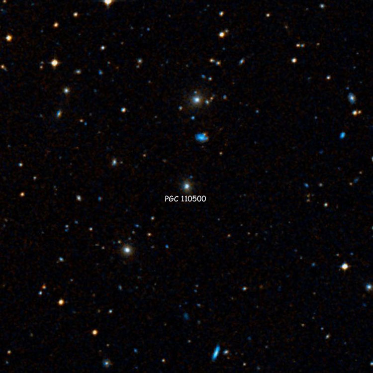DSS image of region near spiral galaxy PGC 110500