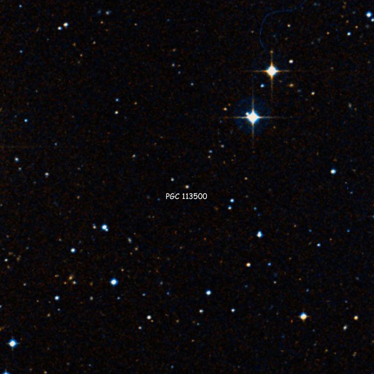 DSS image of region near galaxy PGC 113500