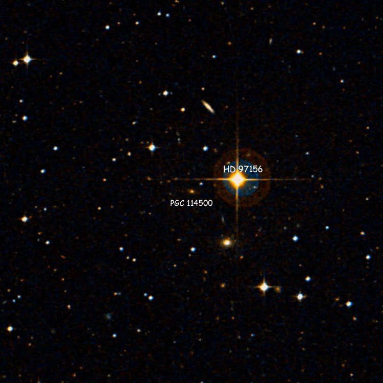 DSS image of region near peculiar galaxy PGC 114500