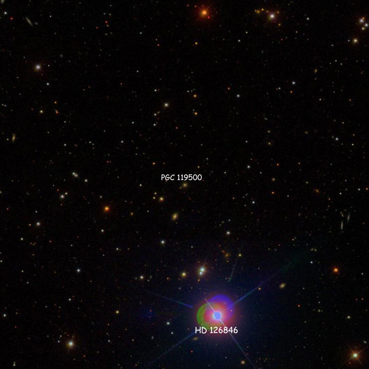 SDSS image of region near galaxy PGC 119500