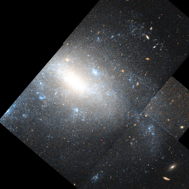'Raw' HST image of part of spiral galaxy PGC 12783, also known as NGC 1326A