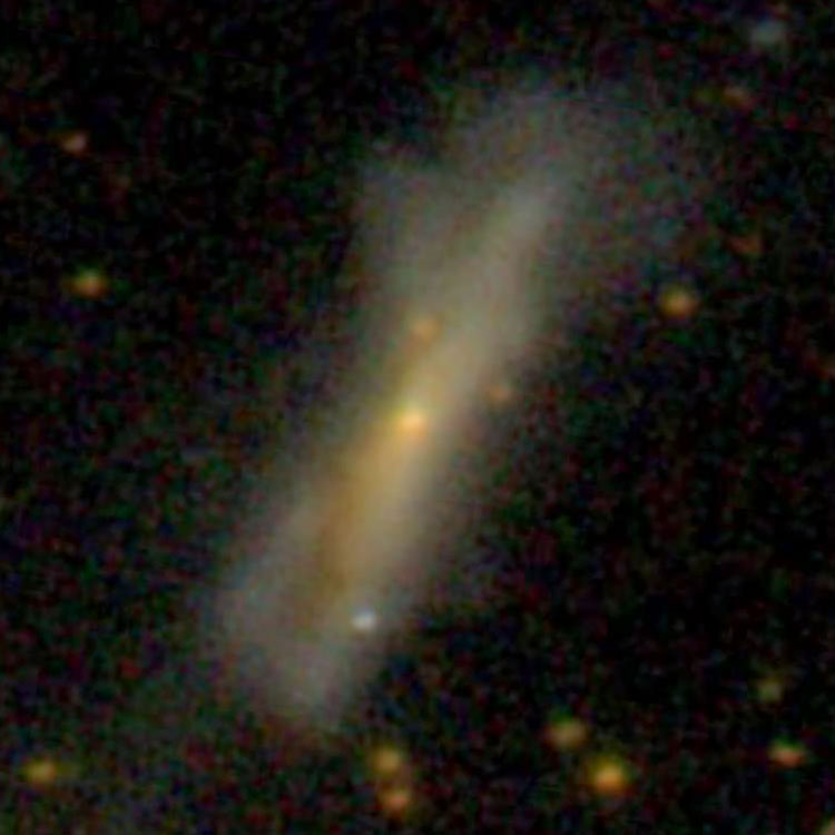 SDSS image of spiral galaxy PGC 13005 and part of its companion, spiral galaxy NGC 1346