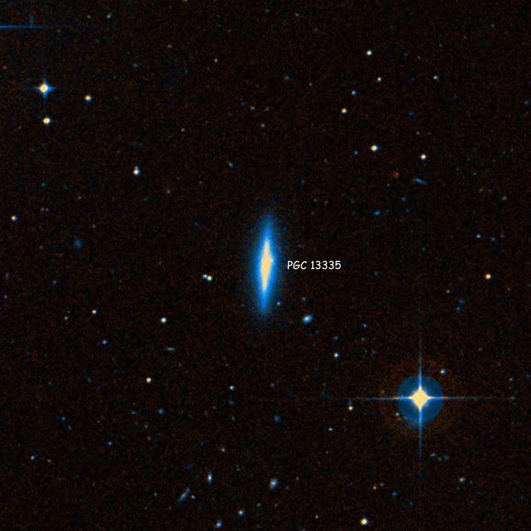 DSS image of region near lenticular galaxy PGC 13335, which is sometimes called NGC 1380A