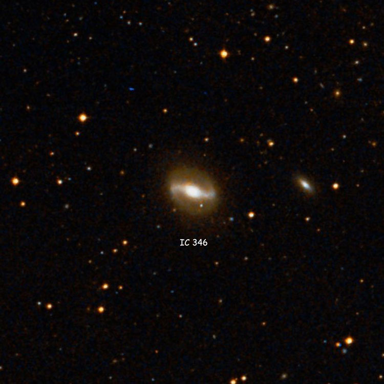DSS image of region near spiral galaxy IC 346