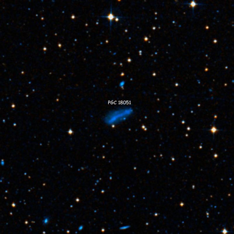 DSS image of region near irregular galaxy PGC 18051