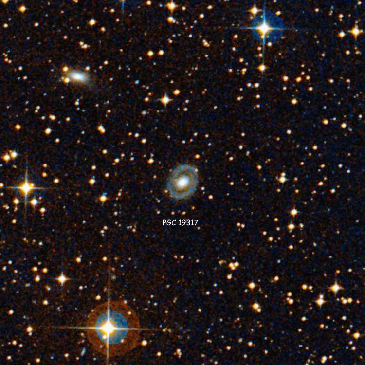 DSS image of region near lenticular galaxy PGC 19317