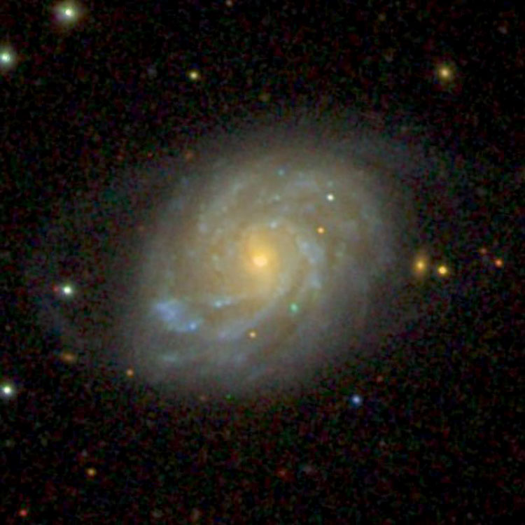 SDSS image of spiral galaxy PGC 19501 (also showing its faint outer extensions), which is often misidentified as NGC 2253