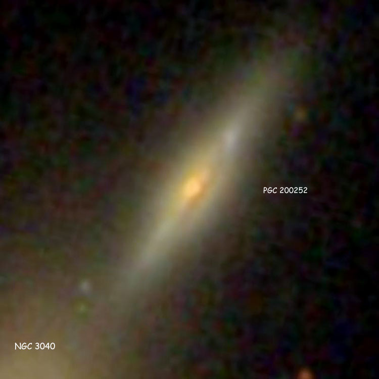 SDSS image of spiral galaxy PGC 200252, which is sometimes mislabeled as NGC 3040B