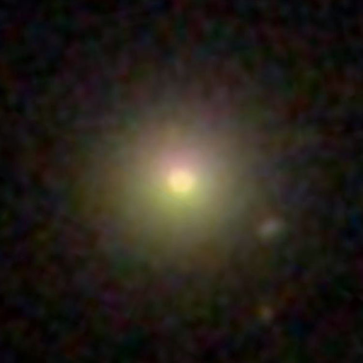 SDSS image of lenticular galaxy PGC 2036350, which is sometimes misidentified as NGC 2829